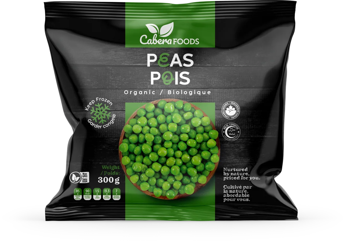 Front of the Cabera Peas pack, 300 g